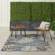 Load image into Gallery viewer, Nourison Aloha 5&#39;x8&#39; Blue Patio Area Rug ALH18 Grey/Blue
