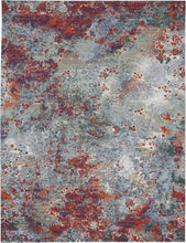 Load image into Gallery viewer, Nourison Artworks ATW02 Grey Multicolor 10&#39;x13&#39; Rug ATW02 Seafoam/Brick
