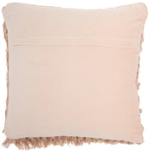 Load image into Gallery viewer, Mina Victory Braided Shag Blush Throw Pillow DC122 20&quot;X20&quot;
