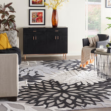 Load image into Gallery viewer, Nourison Aloha 8&#39; x 11&#39; Area Rug ALH05 Black White
