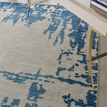Load image into Gallery viewer, Nourison Etchings 8&#39; x 10&#39; Ivory/Blue Abstract Area Rug ETC04 Ivory/Blue

