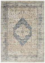 Load image into Gallery viewer, Malta by kathy ireland Home MAI11 Ivory/Blue 9&#39;x12&#39; Area Rug MAI11 Ivory/Blue
