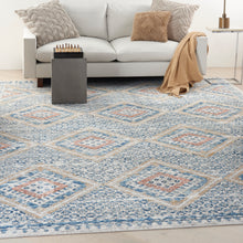 Load image into Gallery viewer, Nourison Concerto 9&#39; x 12&#39; Area Rug CNC16 Blue/Ivory
