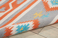 Load image into Gallery viewer, Nourison Baja BAJ03 Grey and White 4&#39;x6&#39; Southwestern Area Rug BAJ03 Ivory/Grey
