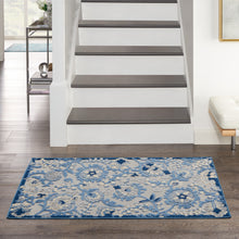 Load image into Gallery viewer, Nourison Aloha 3&#39; x 4&#39; Area Rug ALH17 Blue/Grey
