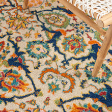 Load image into Gallery viewer, Nourison Allur 5&#39; x 7&#39; Ivory Multicolor Area Rug ALR03 Ivory Multicolor
