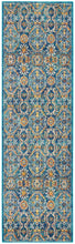 Load image into Gallery viewer, Nourison Allur 8&#39; Runner Blue Multicolor Area Rug ALR05 Blue Multicolor
