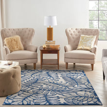Load image into Gallery viewer, Nourison Aloha 5&#39; x 7&#39; Area Rug ALH18 Ivory/Navy

