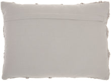 Load image into Gallery viewer, Kathy Ireland Pillow Pin Tuck Grey Throw Pillow AA242 - Lumbar 14&quot;X20&quot;

