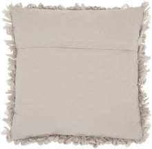Load image into Gallery viewer, Mina Victory Loop Grey Shag Throw Pillow DL658 20&quot; x 20&quot;
