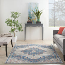 Load image into Gallery viewer, Nourison Concerto 5&#39; x 7&#39; Area Rug CNC12 Blue/Grey
