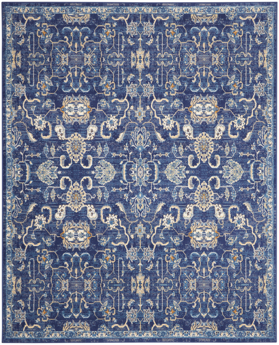 Nourison Grafix GRF24 Navy Blue 7'x10' Persian Area Rug