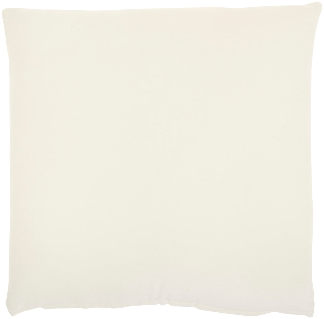 Nourison Life Styles Solid Velvet Ivory Throw Pillow SS900 16