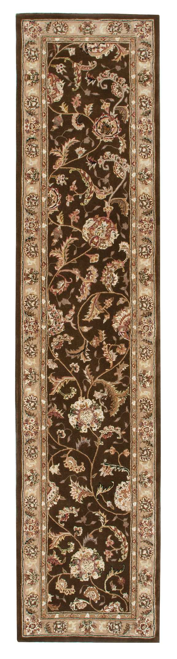 Nourison 2000 2206 Brown 12' Runner Area Rug 2206 Brown