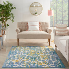 Load image into Gallery viewer, Nourison Aloha 4&#39; x 6&#39; Area Rug ALH21 Ivory Blue
