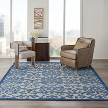 Load image into Gallery viewer, Nourison Aloha 10&#39;x13&#39; Blue Patio Area Rug ALH21 Grey/Blue
