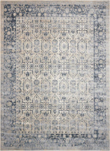 Load image into Gallery viewer, kathy ireland Home Malta MAI04 Blue and Ivory 9&#39;x12&#39; Rug MAI04 Ivory/Blue

