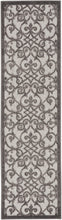 Load image into Gallery viewer, Nourison Aloha 8&#39; Runner Grey Patio Area Rug ALH21 Grey/Charcoal
