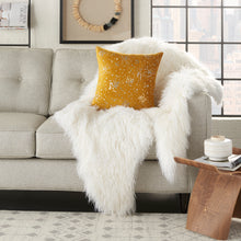 Load image into Gallery viewer, Mina Victory Luminecence Metallic Splash Gold Throw Pillow AC032 18&quot;X18&quot;
