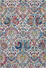 Load image into Gallery viewer, Nourison Ankara Global ANR06 Blue and Ivory 5&#39;x8&#39; French Country Area Rug ANR06 Ivory/Blue
