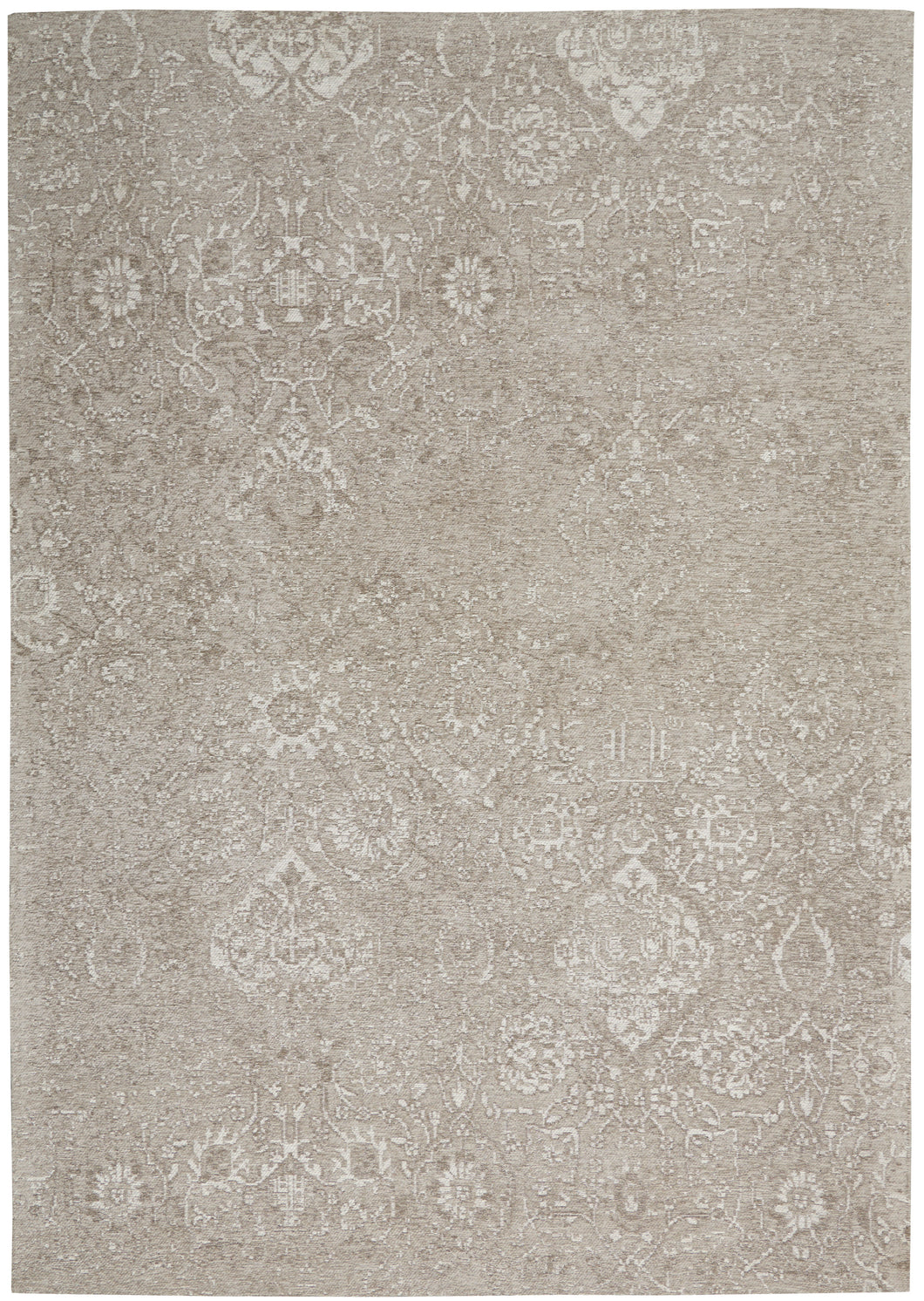 Nourison Damask 4' x 6' Area Rug DAS06 Lt Grey