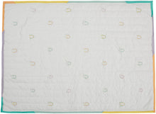 Load image into Gallery viewer, Mina Victory Plush Embroidered Rainbow Multicolor Quilt CR365 36&quot; x 48&quot;
