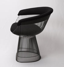 Load image into Gallery viewer, Lovise Wire Dining Chair - Black Frame &amp; Black Wool/Cashmere

