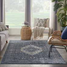 Load image into Gallery viewer, Malta by kathy ireland Home MAI11 Navy 5&#39;x8&#39; Area Rug MAI11 Navy
