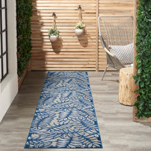 Load image into Gallery viewer, Nourison Aloha 2&#39; x 10&#39; Area Rug ALH18 Ivory/Navy
