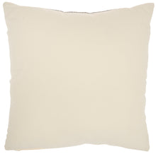 Load image into Gallery viewer, Mina Victory Life Styles Ribber Pom Pom Black Ivory Throw Pillow SH036 20&quot;X20&quot;
