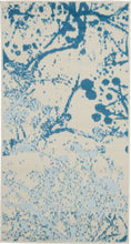 Load image into Gallery viewer, Nourison Jubilant 2&#39; x 4&#39; Small White and Blue Nature-inspired Area Rug JUB12 Ivory/Blue

