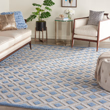 Load image into Gallery viewer, Nourison Aloha 9&#39; x 12&#39; Area Rug ALH26 Blue/Grey
