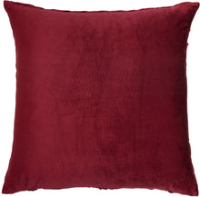 Load image into Gallery viewer, Nourison Life Styles Burgundy Velvet Ruffle Pleats Throw Pillow L0066 22&quot; x 22&quot;
