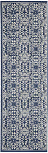 Load image into Gallery viewer, Nourison Jubilant 7&#39; Runner Navy Ivory Transitional Area Rug JUB06 Navy/Ivory
