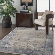 Load image into Gallery viewer, Malta by kathy ireland Home MAI13 Blue/Ivory 5&#39;x8&#39; Area Rug MAI13 Blue/Ivory

