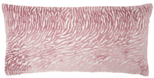 Load image into Gallery viewer, Mina Victory Luminescence Metallic Zebra Rose Throw Pillow ET139 1&#39; x 2&#39;
