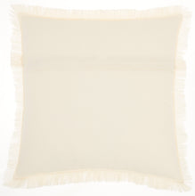 Load image into Gallery viewer, Mina Victory Life Styles Fringed Edges Solid Ivory Throw Pillow SS200 18&quot;X18&quot;
