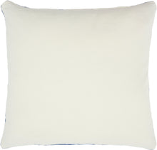 Load image into Gallery viewer, Nourison Solid Velvet Navy Throw Pillow SS900 16&quot; x 16&quot;
