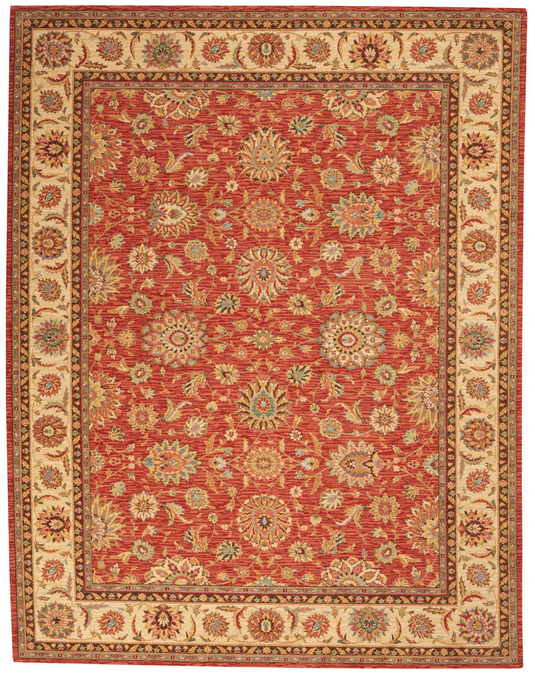 Nourison Living Treasures LI05 Brown 8'x10' Rug LI05 Rust