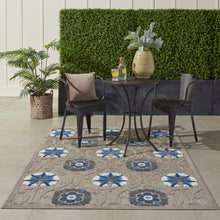 Load image into Gallery viewer, Nourison Aloha 5&#39;x8&#39; Grey Patio Area Rug ALH19 Grey/Blue
