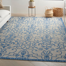 Load image into Gallery viewer, Nourison Country Side 6&#39; x 9&#39; Area Rug CTR04 Ivory Blue
