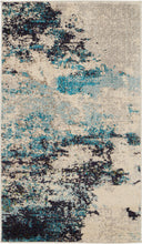 Load image into Gallery viewer, Nourison Celestial CES02 2&#39;x4&#39; Blue and White Beach Area Rug CES02 Ivory/Teal Blue
