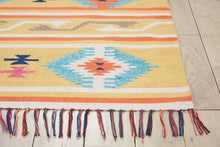 Load image into Gallery viewer, Nourison Baja BAJ03 Yellow 4&#39;x6&#39; Southwestern Area Rug BAJ03 Yellow
