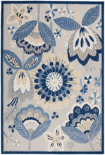 Load image into Gallery viewer, Nourison Aloha 6&#39; x 9&#39; Area Rug ALH25 Blue/Grey
