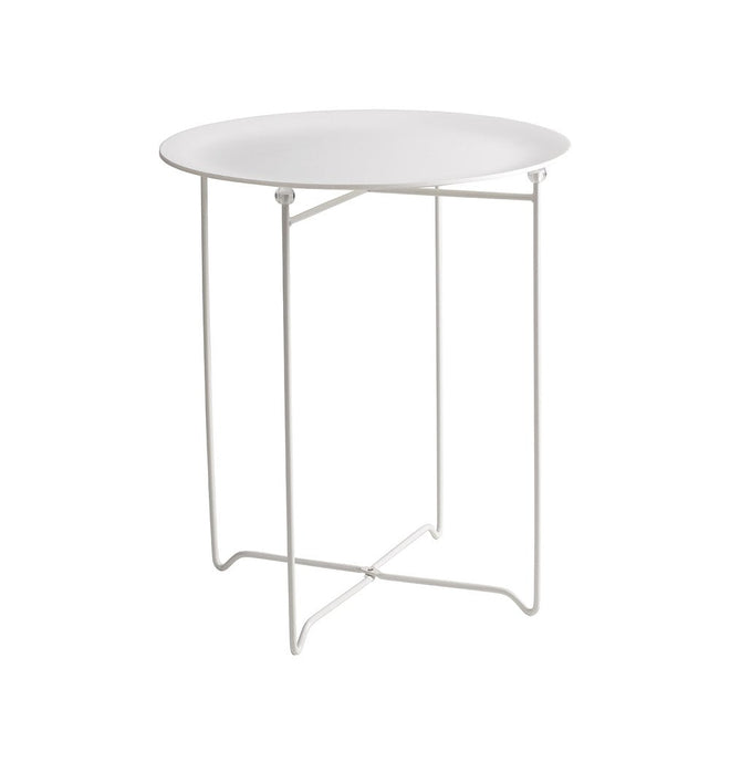 White Side Table Round - Xever Side Table - White