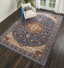 Load image into Gallery viewer, Nourison Lagos LAG01 Blue Multicolor 10&#39;x13&#39; Oversized Low-pile Rug LAG01 Blue
