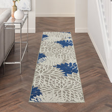 Load image into Gallery viewer, Nourison Aloha 2&#39;x12&#39; Ivory Navy Area Rug ALH05 Ivory/Navy
