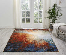 Load image into Gallery viewer, Nourison Chroma CRM02 Red Multicolor 6&#39;x8&#39; Area Rug CRM02 Red Flare
