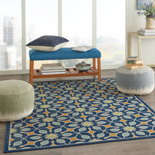 Load image into Gallery viewer, Nourison Caribbean CRB07 Dark Blue 5&#39;x8&#39; Area Rug CRB07 Navy
