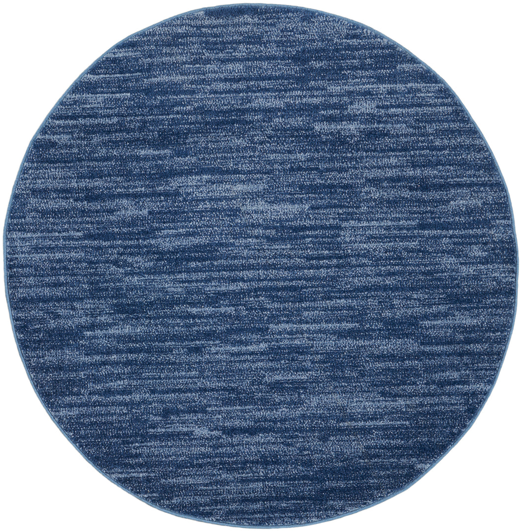 Nourison Nourison Essentials 8' Round Area Rug NRE01 Navy Blue